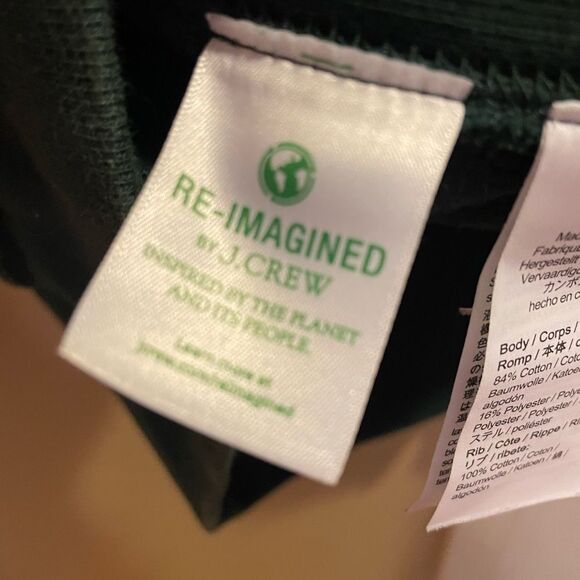 Men’s J Crew Heritage Forest Green Crewneck Sweatshirt L - Picture 11 of 16